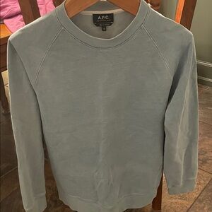 A.P.C. Men's baby blue Crewneck Sweater